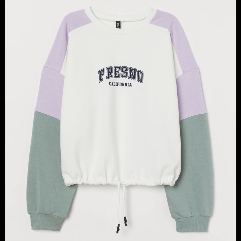 H&M Tie Crop Crew Neck